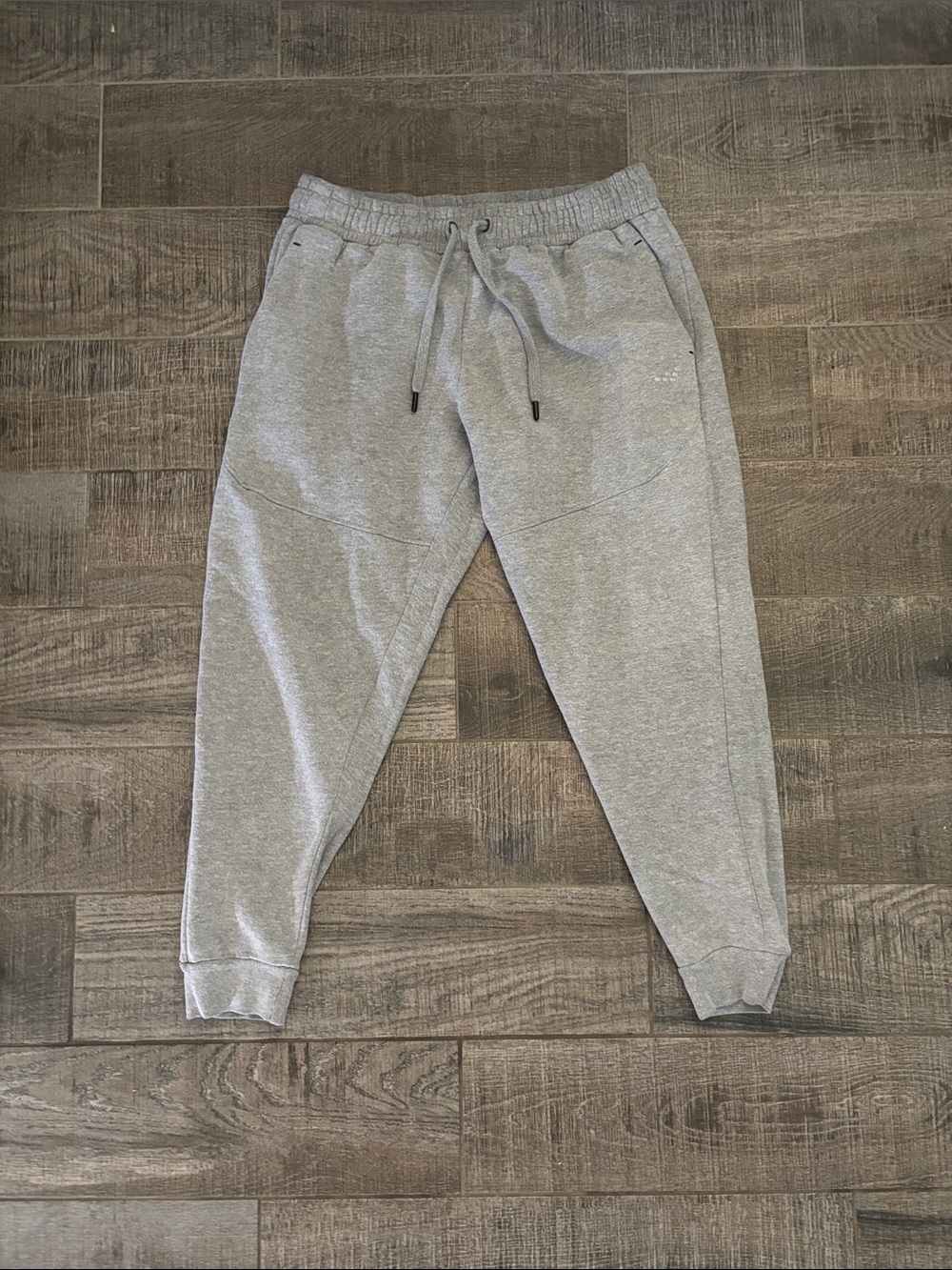 Light Gray Fleece Jogger Sweatpants Men’s Medium